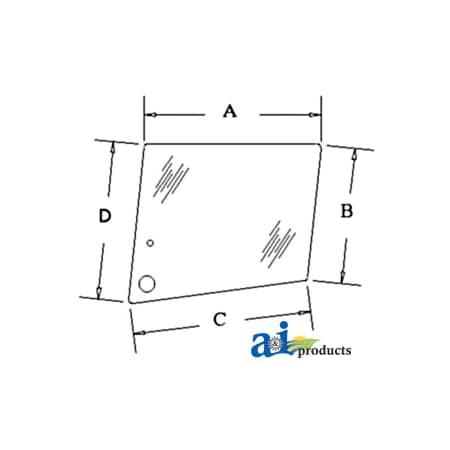 A & I Products Glass, Door, Upper 33" x42" x2" A-3476159M1